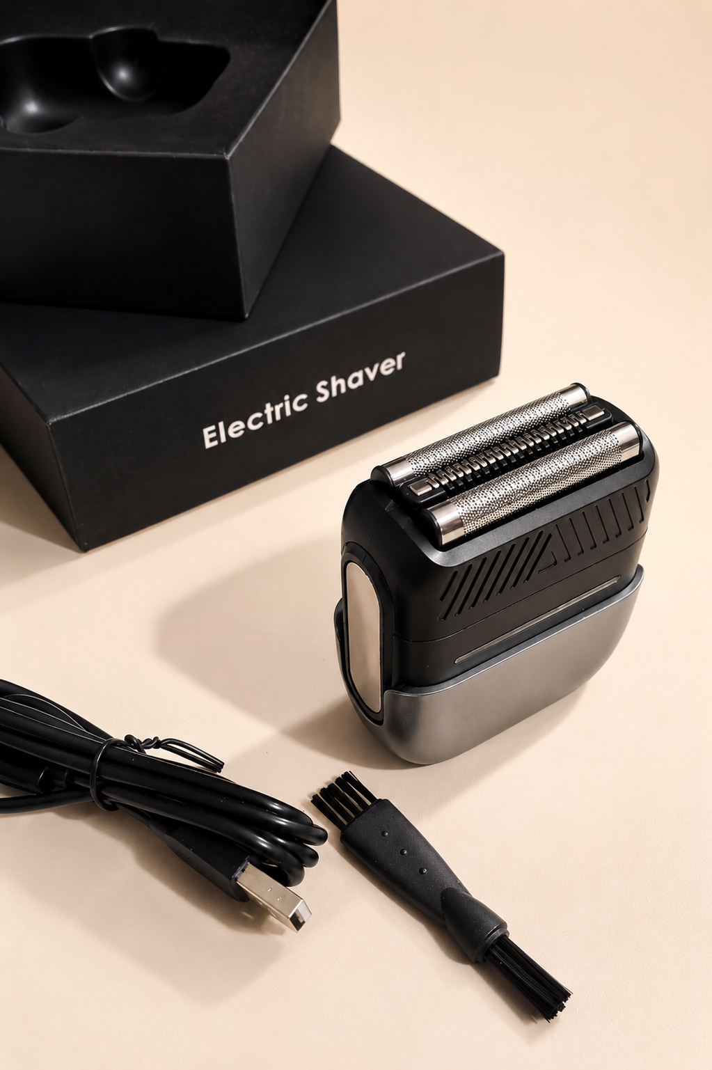 Mini Afeitadora Eléctrica IPX7 USB – Doble Cuchilla, Compacta y Eficaz
